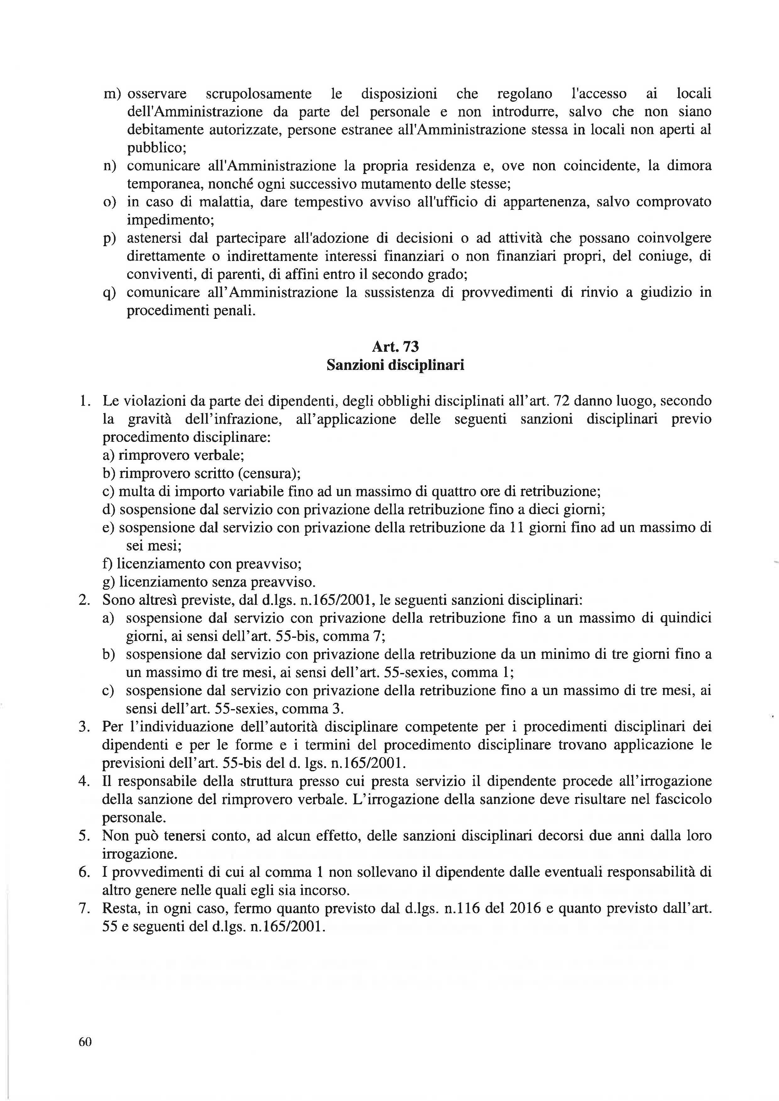 Codice disciplinare