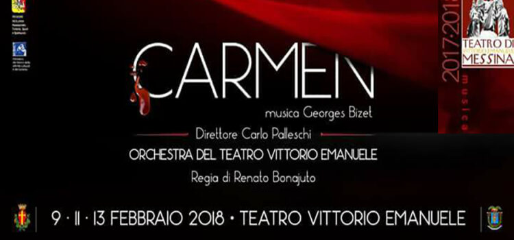 Mercoledì 7 febbraio presentazione della “Carmen”, la nuova produzione del Teatro di Messina
